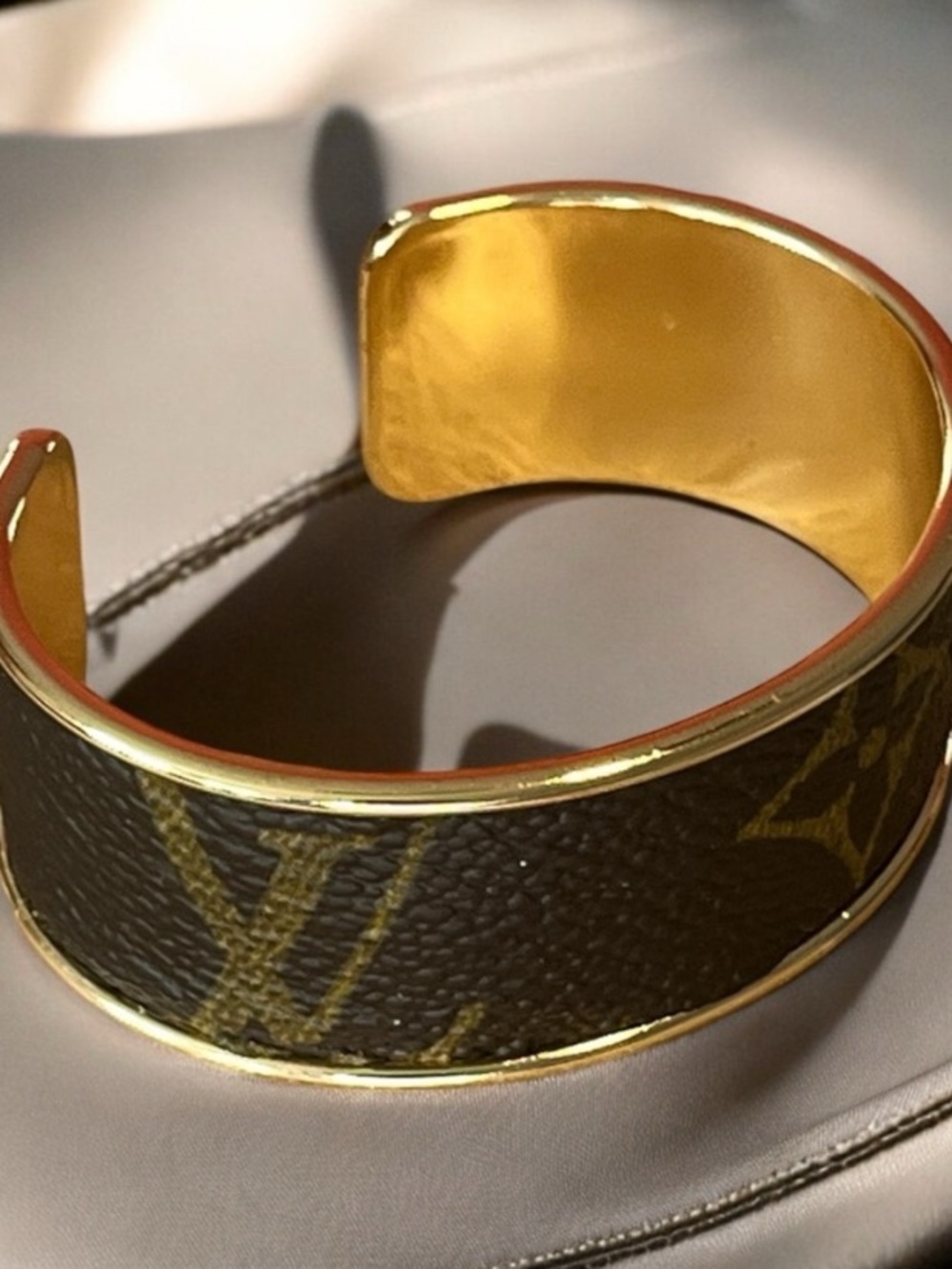 UPCYCLED Louis VuittonMonogram Canvas Cuff